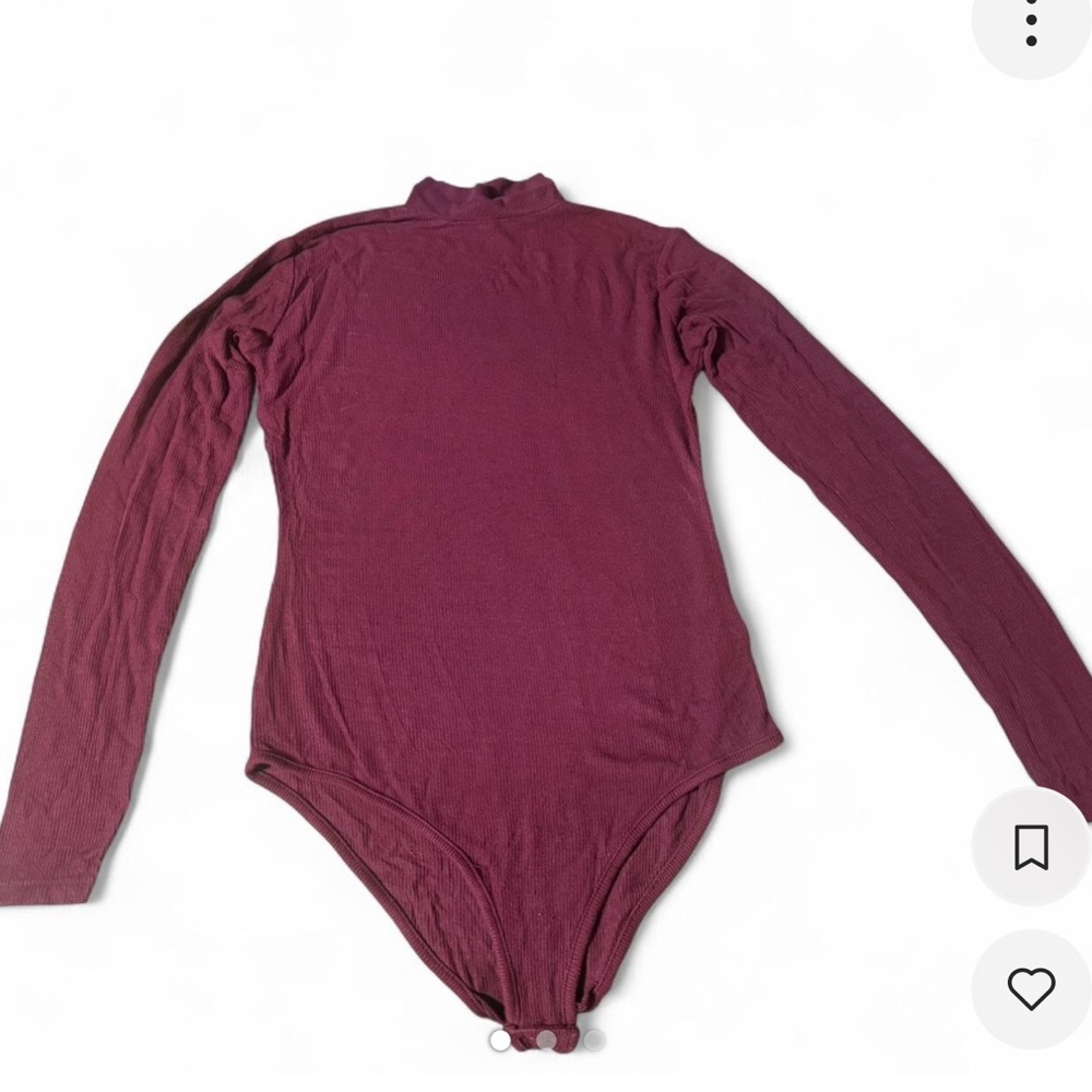 Primark Burgundy Long Sleeve Women’s Bodysuit
